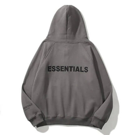 Essentials Grey Full Zip Hoodie
