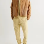 MR Porter x Fear of God Leather Trimmed Distressed Canvas Jacket - Rust