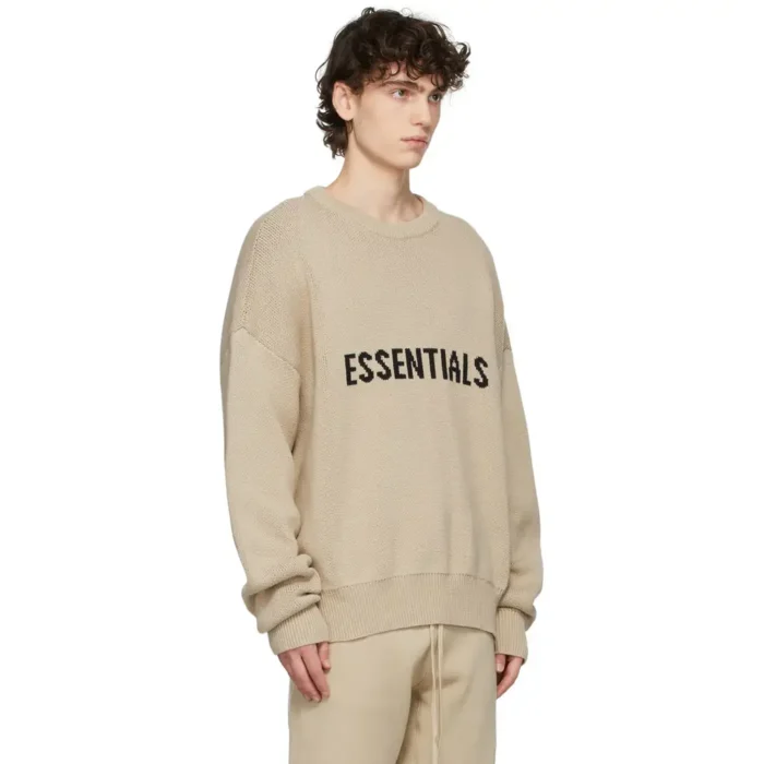 ESSENTIALS Fear of God Knit Pullover Sweater - Linen