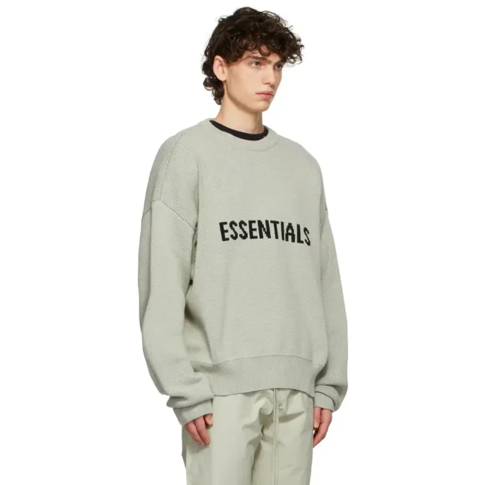 ESSENTIALS Fear of God Knit Pullover Sweater - Linen